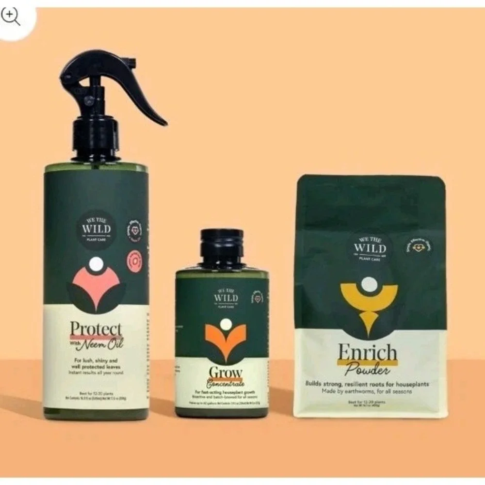 We The Wild Essential Houseplant Care Kit Value Trio